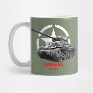 Sherman Firefly "Fury" Military tank WW2 Mug